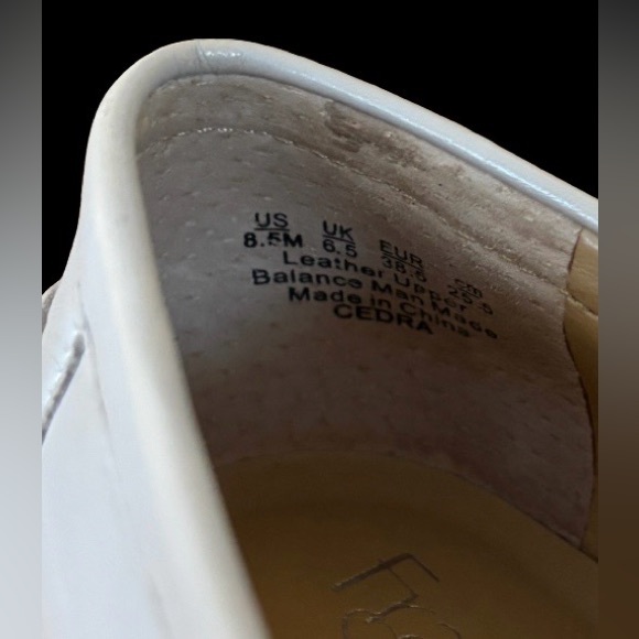 Franco Sarto nude lthr waffle bottom loafers SZ 8.5 preppy neutral old money - Picture 14 of 14